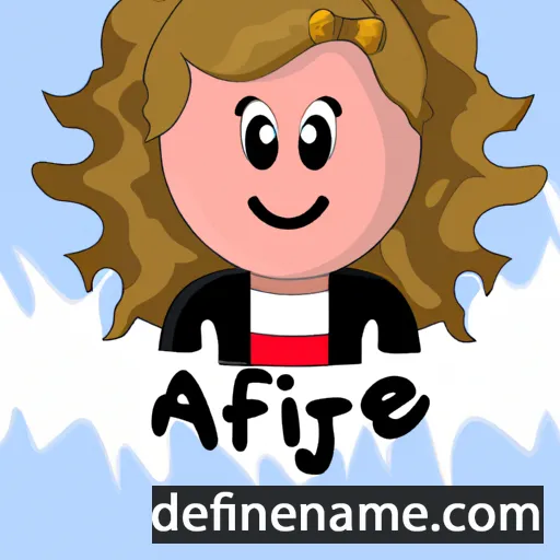 cartoon of the name Aafje