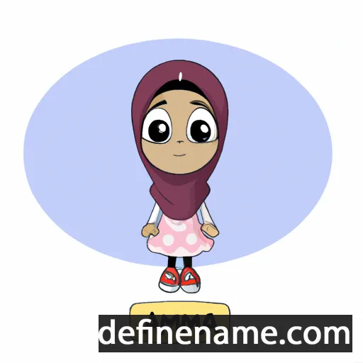 Aamina cartoon