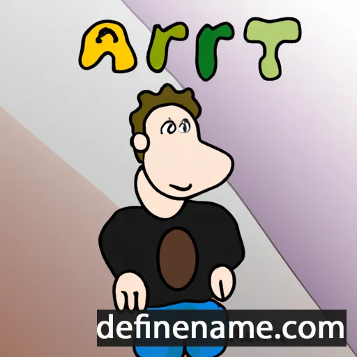 cartoon of the name Aart