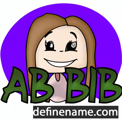 cartoon of the name Abbi