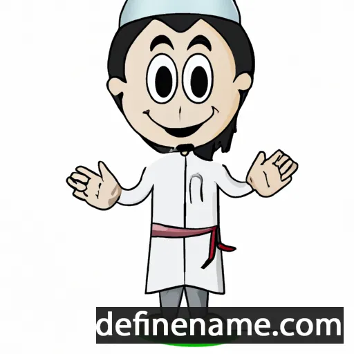 cartoon of the name Abd al-Hamid