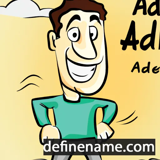 cartoon of the name Abd al-Kader