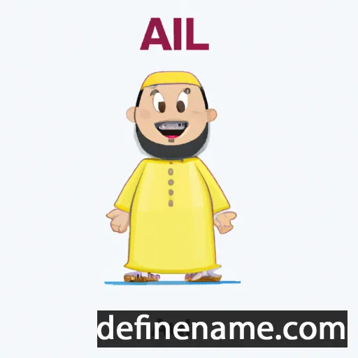 cartoon of the name Abd al-Wali