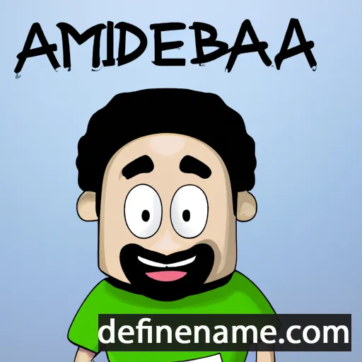 cartoon of the name Abderrahim