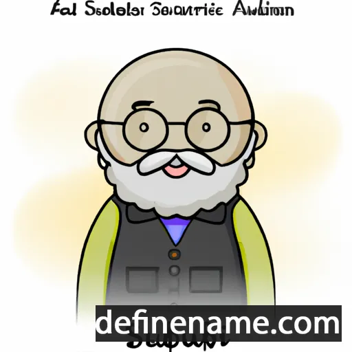 Abdus Salam cartoon