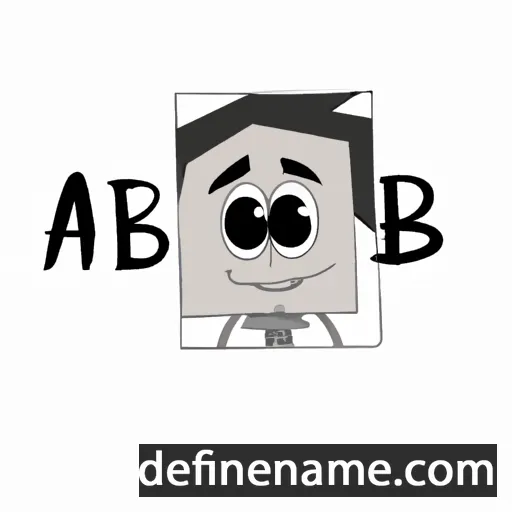 cartoon of the name Abe