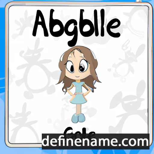 cartoon of the name Abigaëlle