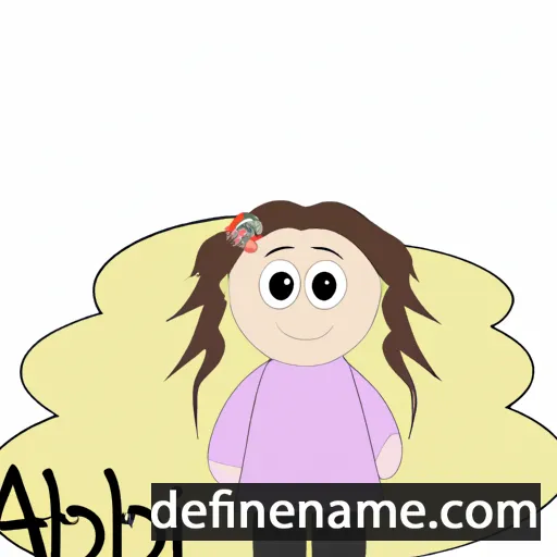 cartoon of the name Abigaïl