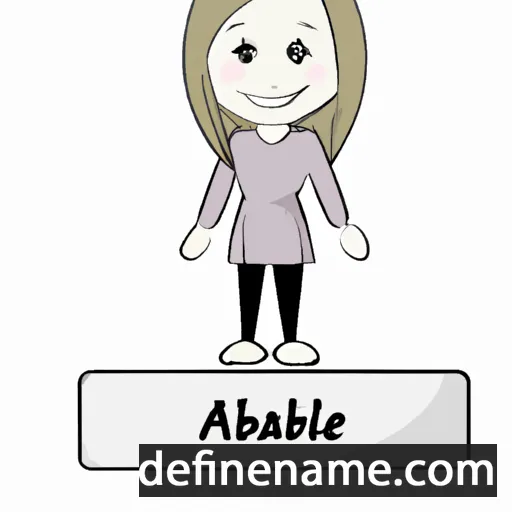 cartoon of the name Abigail