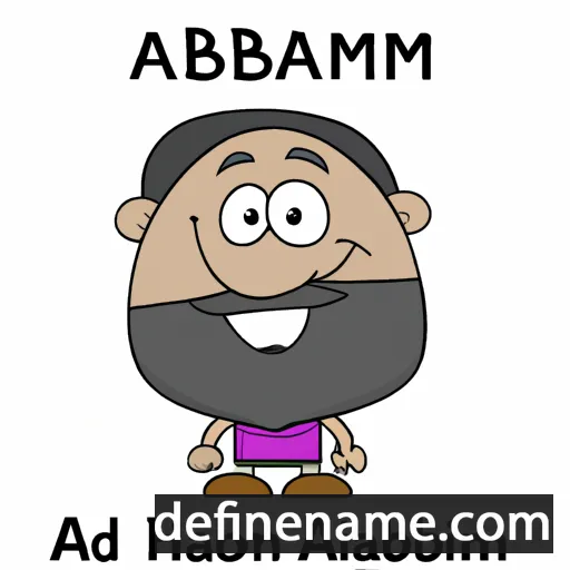 cartoon of the name Abraham