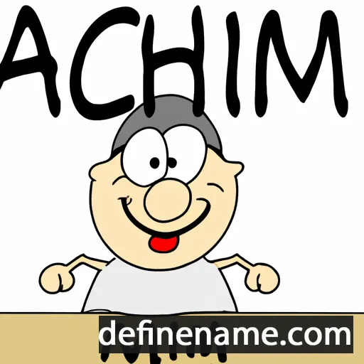 cartoon of the name Achim