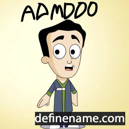 cartoon of the name Adamou