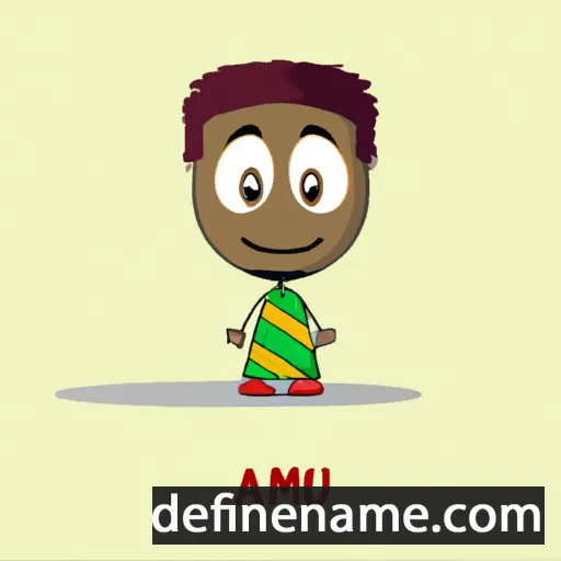 cartoon of the name Adamu