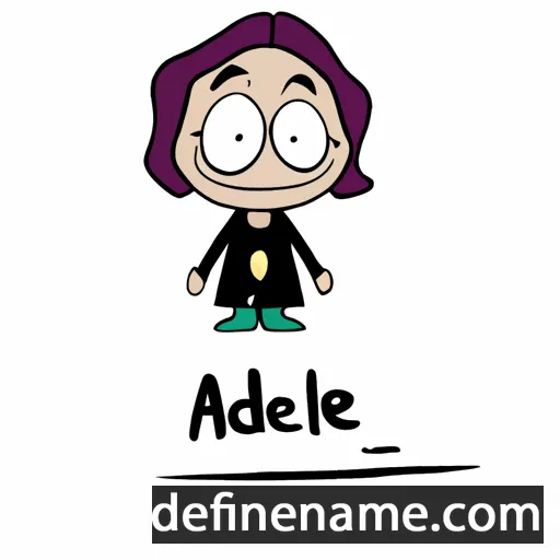 cartoon of the name Adél