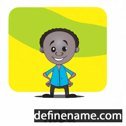 cartoon of the name Adebola