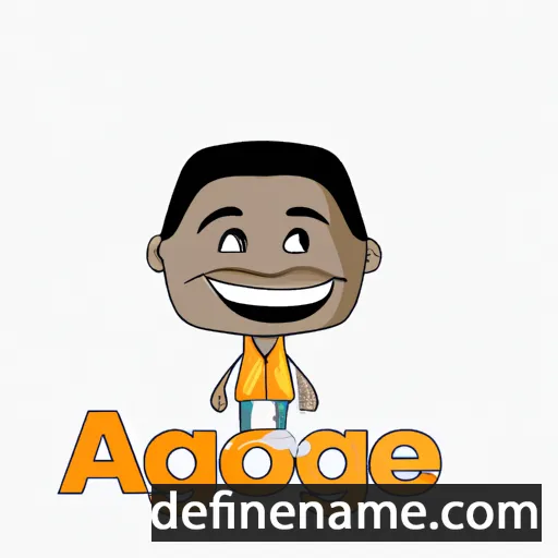 cartoon of the name Adegoke