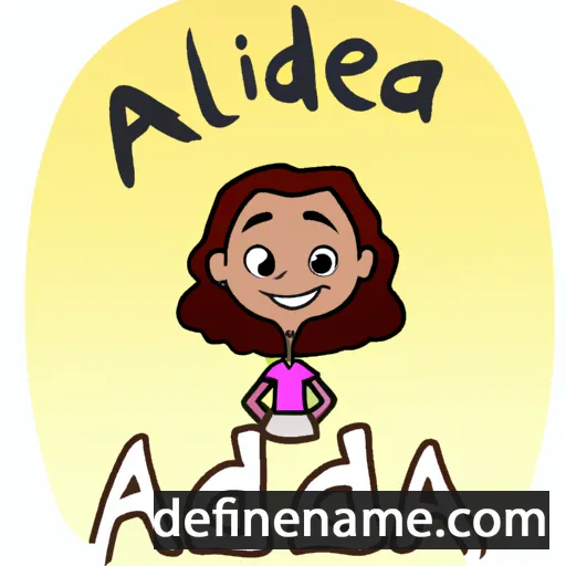 cartoon of the name Adelia