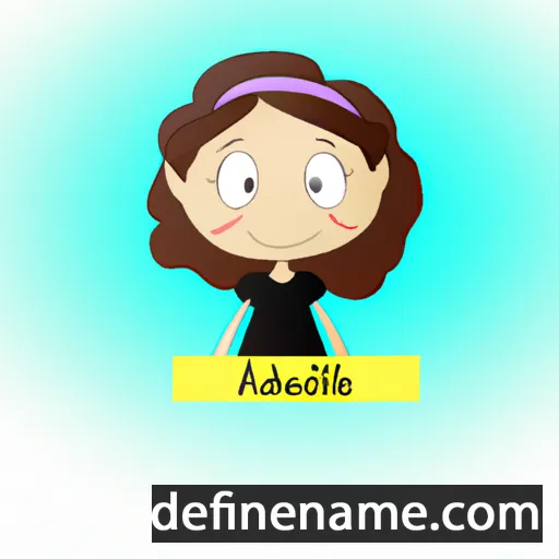 cartoon of the name Adeline