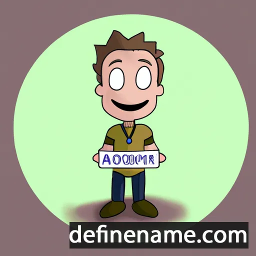 cartoon of the name Adriaan