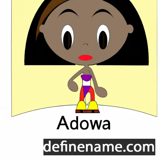 cartoon of the name Adwoa