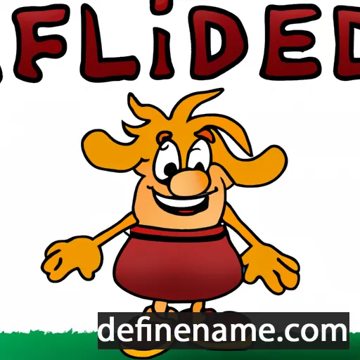 Ælfflæd cartoon