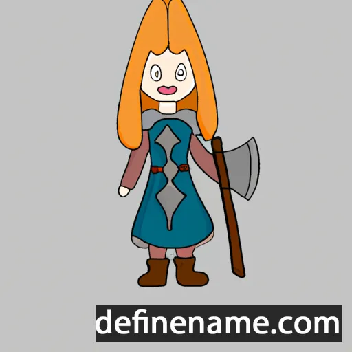 cartoon of the name Æðelþryð