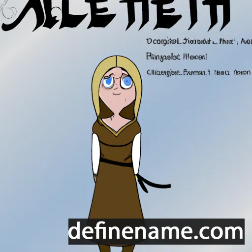 cartoon of the name Æthelthryth