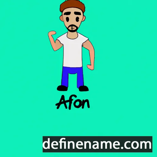 cartoon of the name Affan