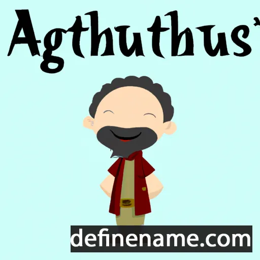 cartoon of the name Agathinus