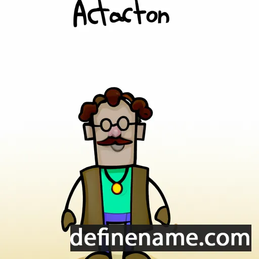 cartoon of the name Agathon