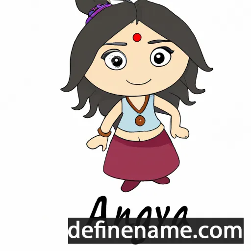 cartoon of the name Agniya