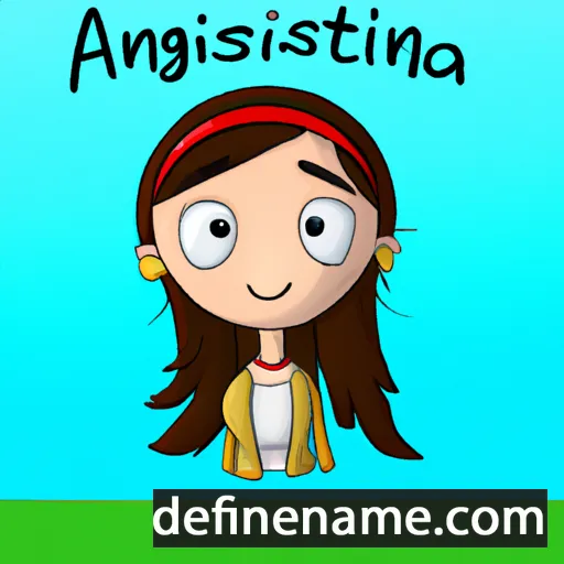 cartoon of the name Agostina