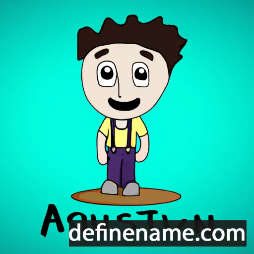 cartoon of the name Agustín