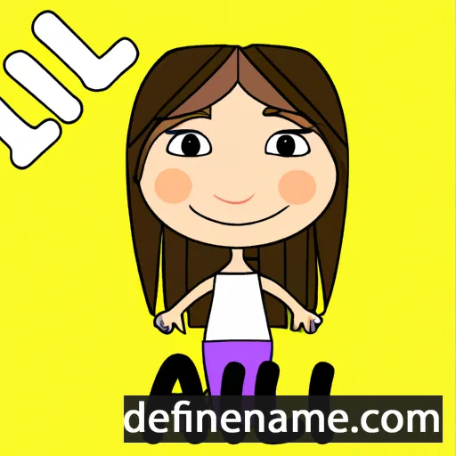 cartoon of the name Aili