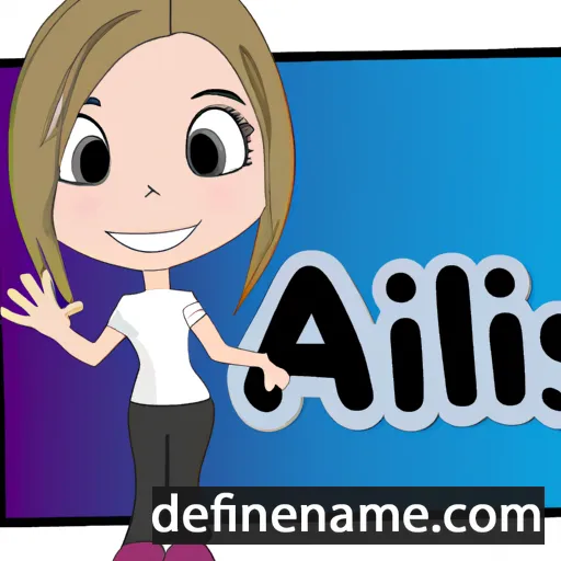 cartoon of the name Ailis