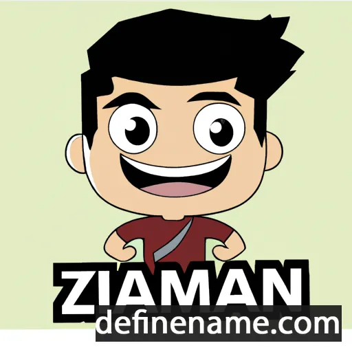 cartoon of the name Aiman