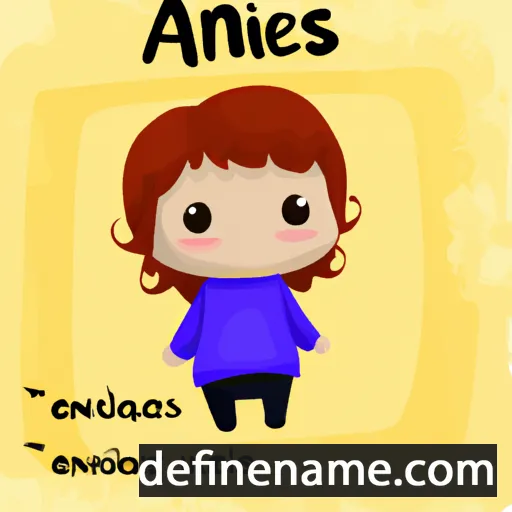 cartoon of the name Aineias