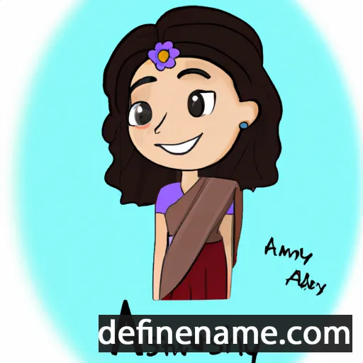 cartoon of the name Aishwarya