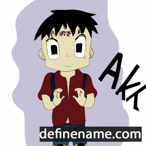 cartoon of the name Akaki