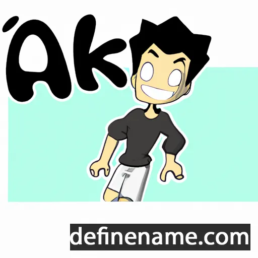 cartoon of the name Akio