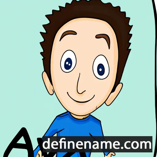 cartoon of the name Akiva