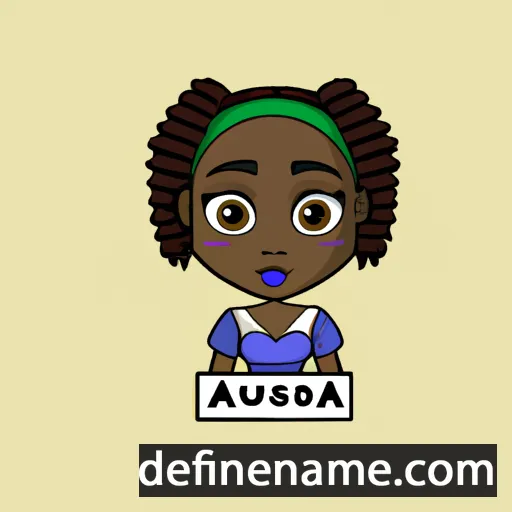 cartoon of the name Akosua