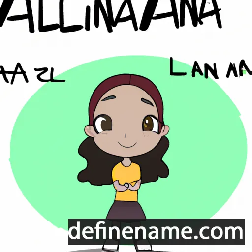 cartoon of the name Alaina