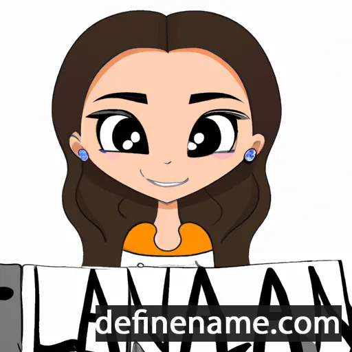 cartoon of the name Alana