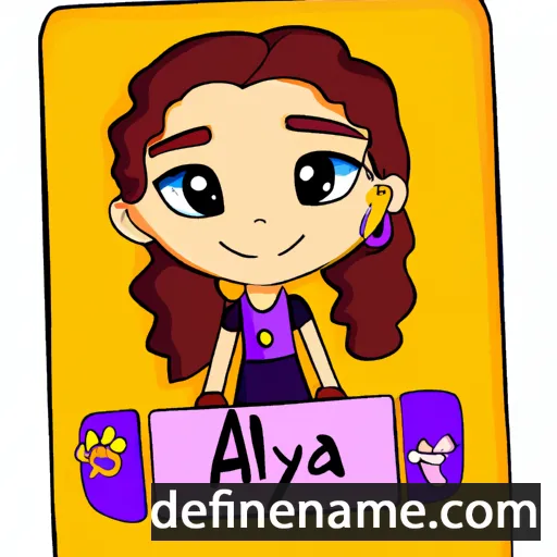 cartoon of the name Alaya