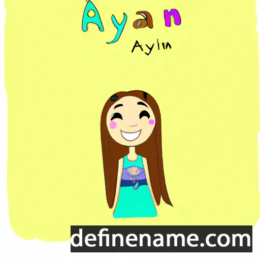 cartoon of the name Alayna