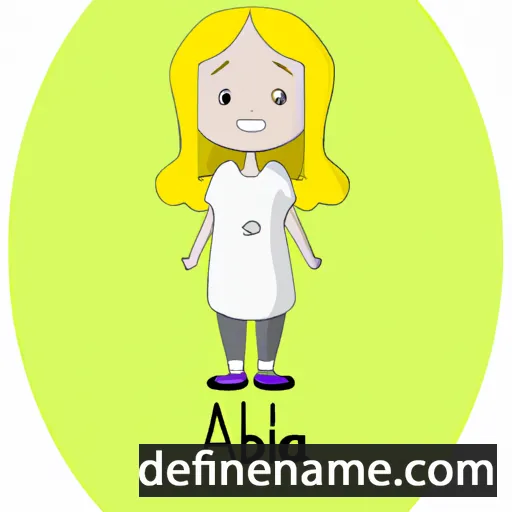 cartoon of the name Albína