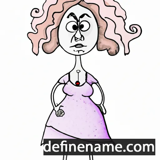 cartoon of the name Albina