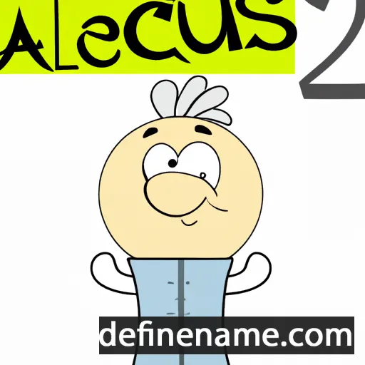 cartoon of the name Alcaeus