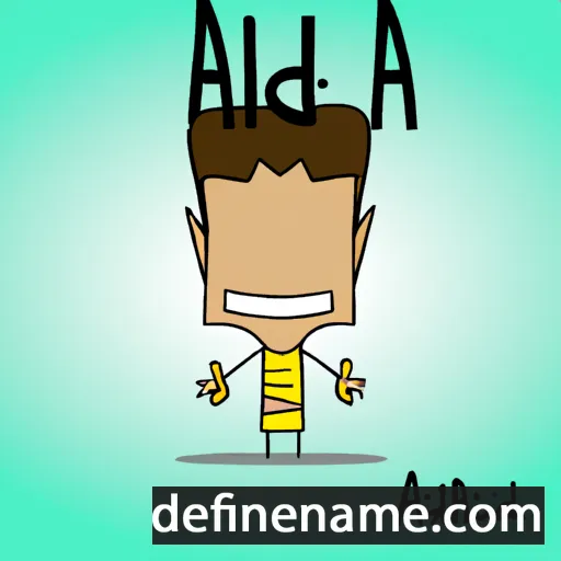 cartoon of the name Aldith